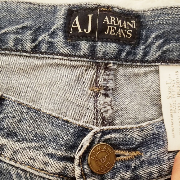AJ armani Jean's light blue size 27 - Picture 6 of 7